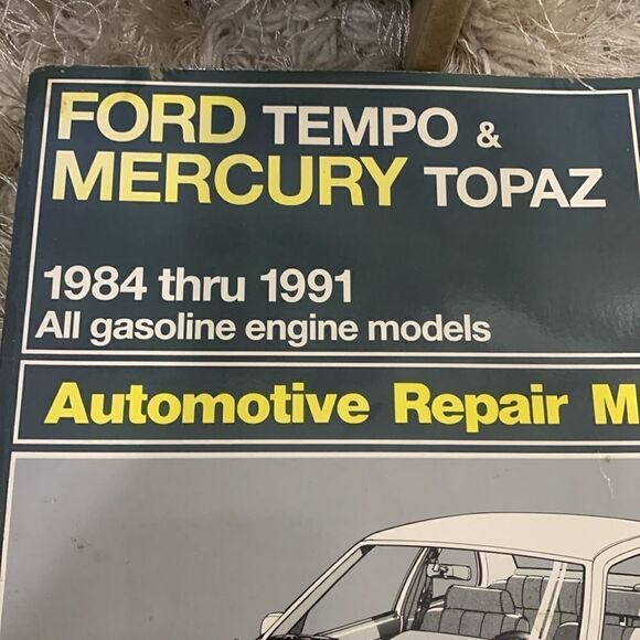 Haynes Repair Manual Ford Tempo & Mercury Topaz 1984-1991 All Gas Engine Models - Picture 4 of 13